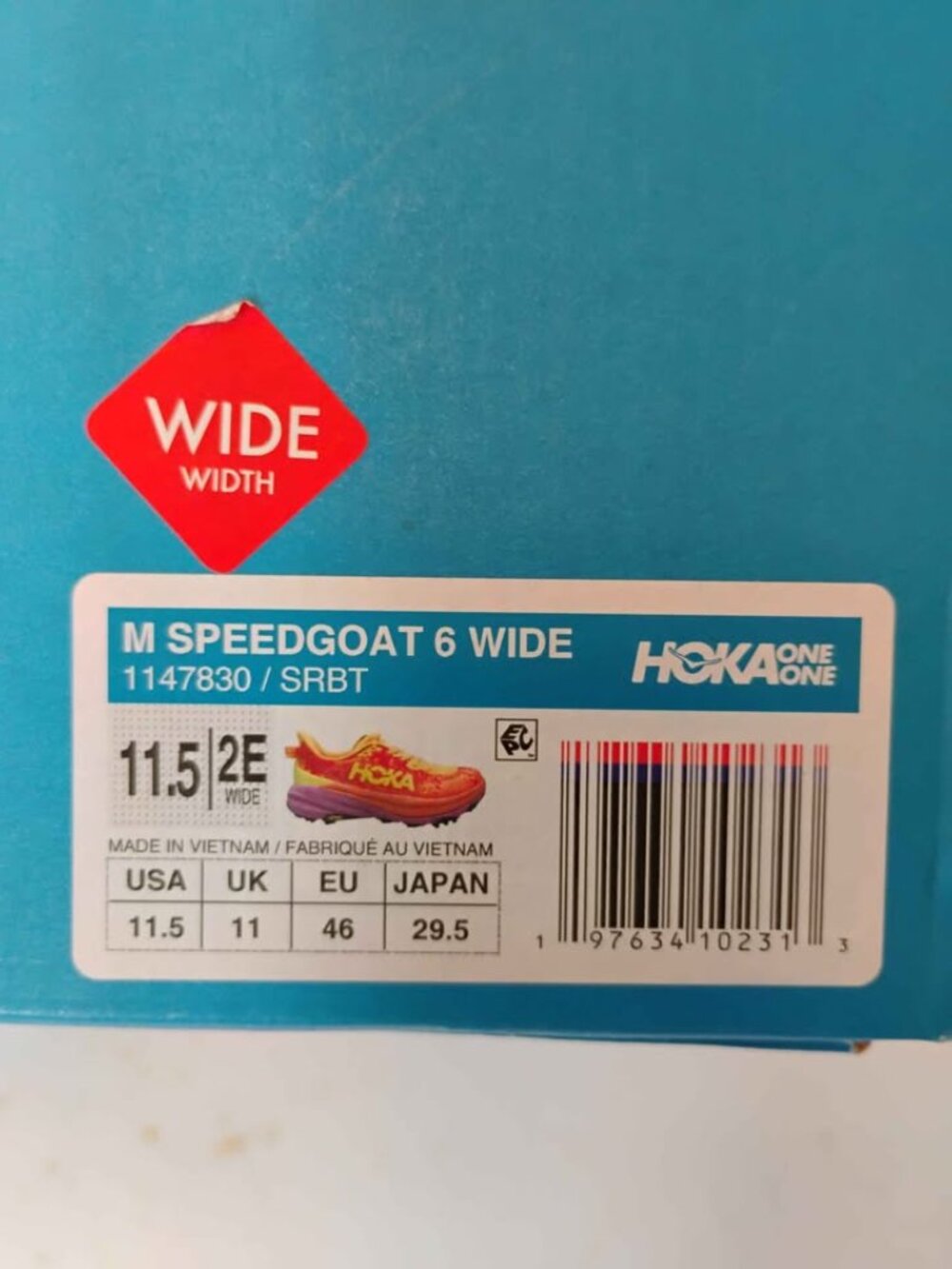 Hoka Speedgoat 6 11.5 Wide Men Trail running shoe - Picture 4 of 6